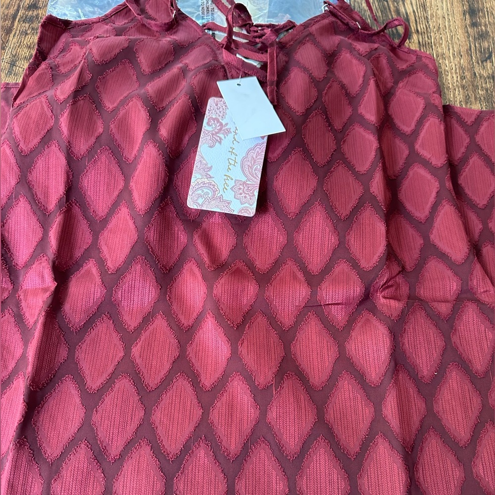 NWT B.O.G Agatha Merlot Slip Dress Size XS - Picture 4 of 9